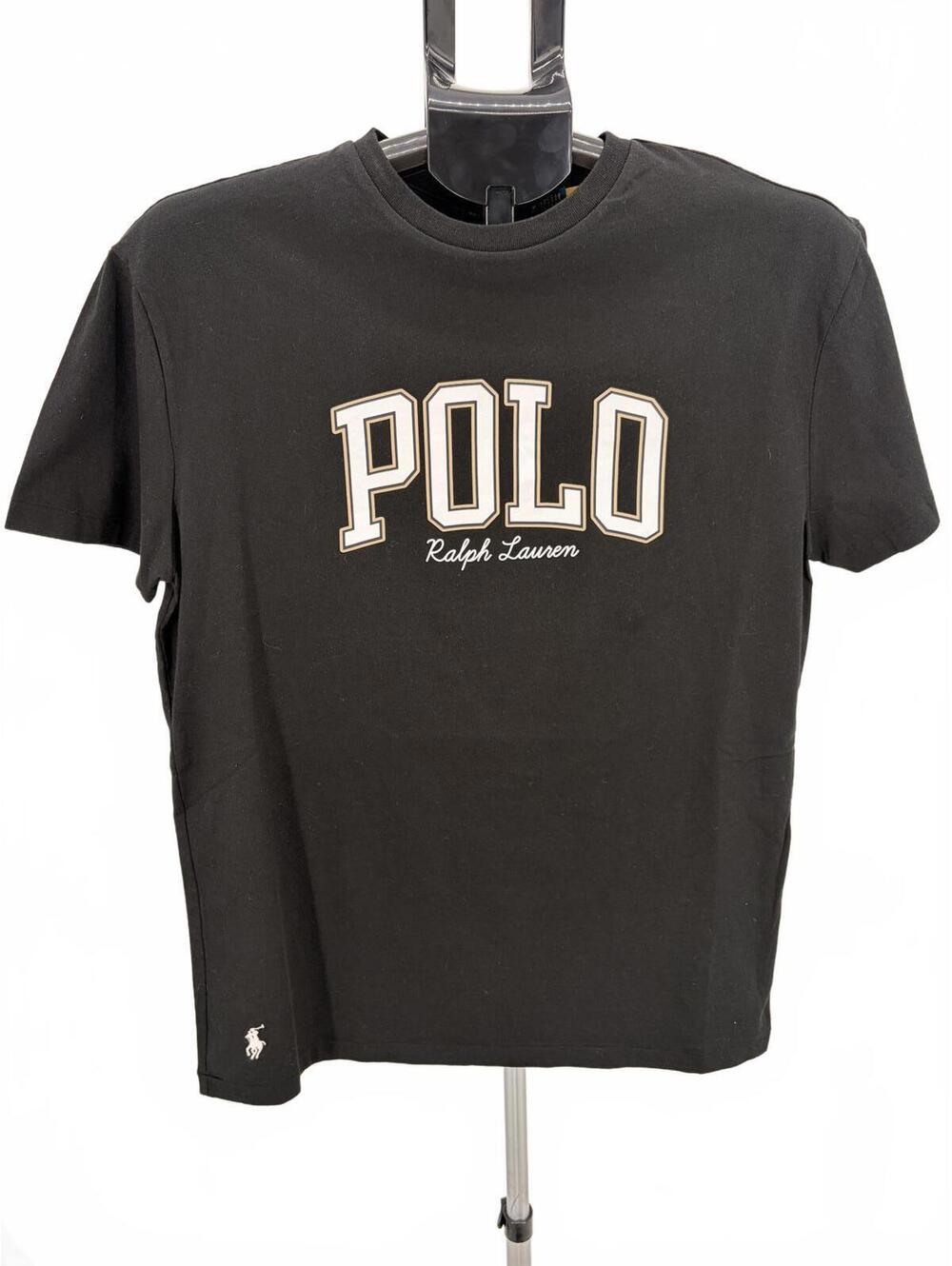 Classicā Polo Ralph Lauren Black Logo T-Shirt Classic Fit Size S